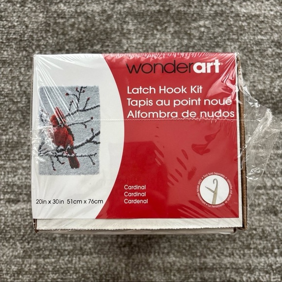WonderArt Cardinal Latch Hook Kit